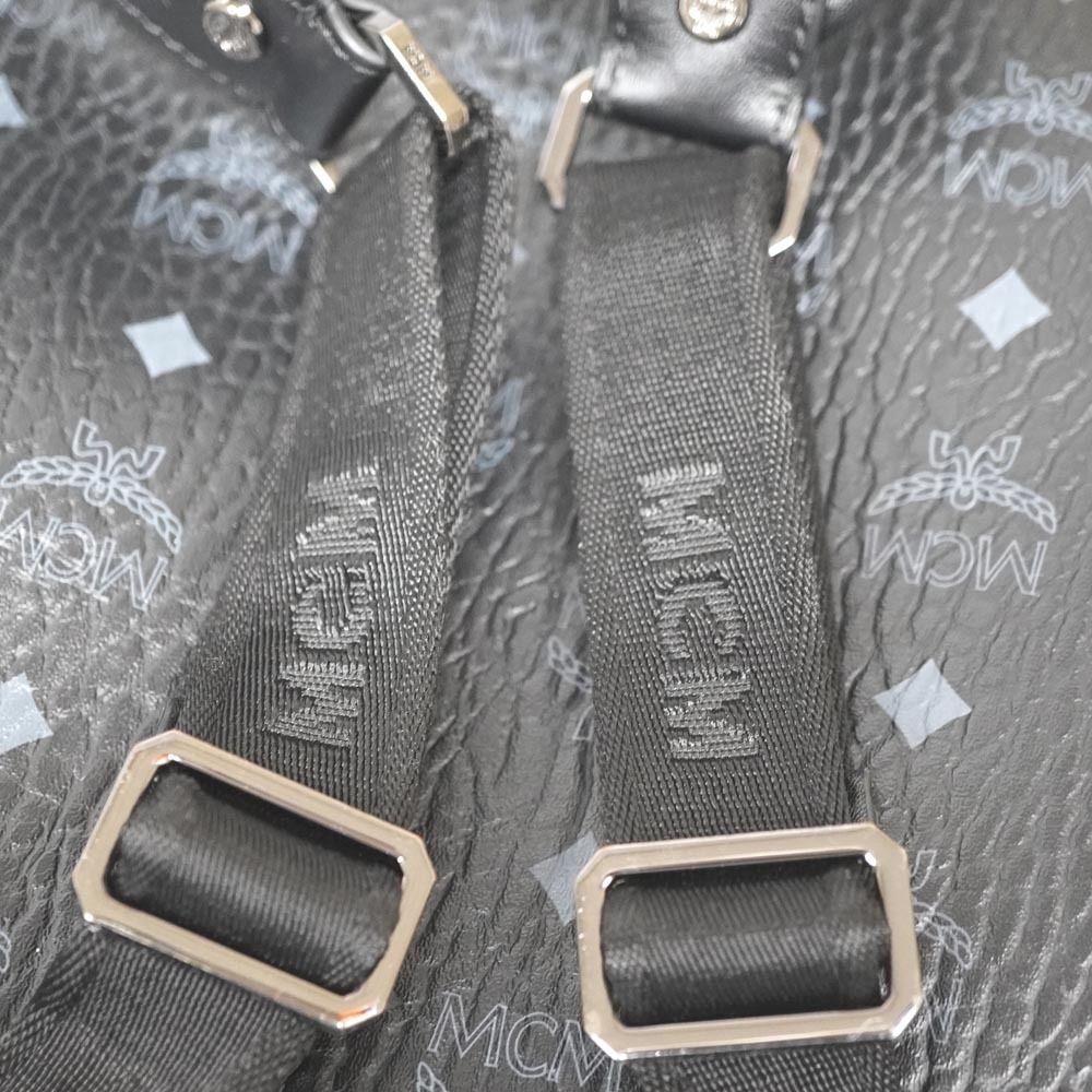 Mcm Leather Backpack Studs Black - image 7